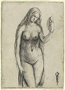 Nude Woman Holding a Mirror (Allegory of Vanitas)