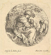 Rest on the Flight into Egypt, a round composition