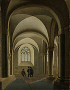 The Westernmost Bays of the South Aisle of the Mariakerk in Utrecht