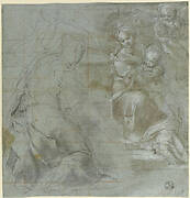 Partial Study of Holy Family (Città del Vaticano, Casino of Pius IV)