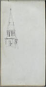 Sketchbook, page 44: Church Spire