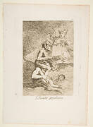 Plate 70  from 'Los Caprichos': Devout Profession (Devota profesion.)