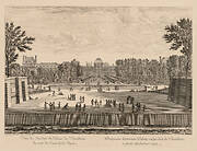 Vue du palais et des jardins des Tuileries, du côté du cours la Reine