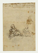 Studies of the Christ Child with a Lamb (recto)