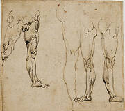 Studi di gambe virili, c. 1485-1487 (penna e inchiostro, con tracce di punta metallica su carta)