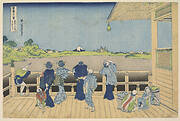 The Sazaido Hall of the Temple, Gohyakurakanji from the series Thirty-Six Views of Mount Fuji