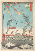 名所江戸百景  市中繁栄七夕祭|The Tanabata Festival, from the series One Hundred Famous Views of Edo