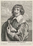 Portret van de schilder Gerard van Honthorst