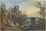 Dawn Landscape with Classical Ruins