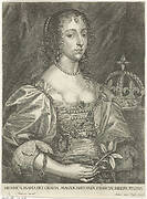 Portret van Henrietta Maria van Bourbon, koningin van Engeland