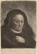 The Artist's Mother with Her Hand on Her Chest