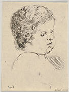 Plate 12: head of a child, from 'The Book for Learning to Draw' (Livre pour apprendre à dessiner)