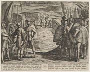 Plate 35: The Batavians Become Afraid and Begin Peace Talks, from The War of the Romans Against the Batavians (Romanorvm et Batavorvm Societas)