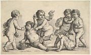 Five boys and a satyr