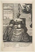 Seated Woman Holding a Book and Singing