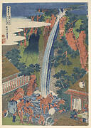 Roben Waterfall in the Soshu Mountains from the series Famous Waterfalls in Various Provinces