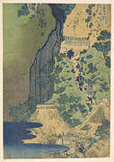 Kiyotaki Waterfall at Sakano Shida along the Tokaido, from the series Famous Waterfalls in Various Provinces