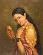 Woman Holding a Fruit