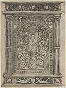 The Virgin and Child Enthroned, with Angels and Saints