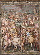 The emperor Massimiliano lifts the siege from Livorno