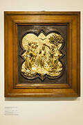 The Baptism, panel from Lorenzo Ghiberti's North Door of the Florence Baptistery(1403-24); replica