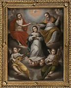 Coronation of the virgin by the trinity