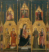 Altarpiece of the Virgin with Saints Agatha, Stephen, Francis and a Martyr Saint