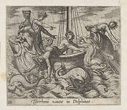 Plate 29: Bacchus Changing his Kidnappers into Monsters (Tyrrheni nautae in Dlephinos), from Ovid's 'Metamorphoses'