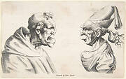 Two Grotesque Heads