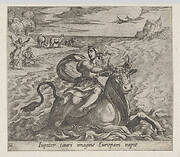 Plate 21: The Rape of Europa (Iupiter tauri imagine Europam rapit), from Ovid's 'Metamorphoses'