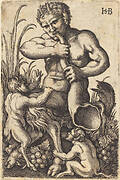 Satyr Blowing a Horn