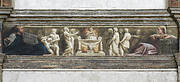 A scene of the "Frieze of Prophecies" in the central nave