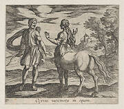 Plate 17: Ocyrhoe Changed into a Horse (Ocyroe vaticinata in equam), from Ovid's 'Metamorphoses'