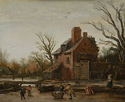 Winter Landscape with Farmhouse