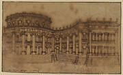 The Louvre, East Façade (study for the First Project)