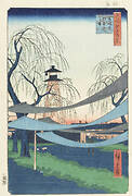 One Hundred Famous Views of Edo “Hatsune no Baba Riding Grounds in Bakuro-cho”