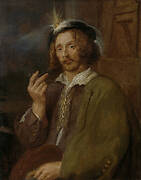 A Painter Smoking a Pipe