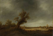 Landscape with an old oak