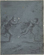 Night scene with soldiers chasing a fugitive (Mark XIV, 5-52)