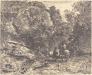 Horseman and Vagabond in the Forest (Le Cavalier en forêt et le piéton)