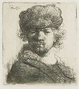 Self-portrait in a Heavy Fur Cap