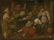 Poor Folk Drinking in a Tavern