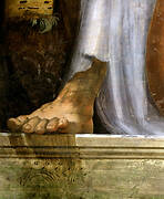 St. Hilarius' foot. A detail of the intrados inner band of the Zangrandi Chapel