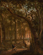 Deer Hunt in a Forest