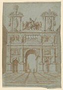 Design for a Triumphal Arch in Perspectival Rendering