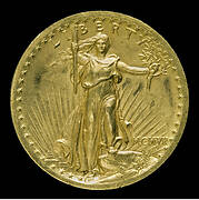 "Double Eagle" Twenty Dollar Gold Piece [obverse]