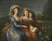 The Marquise de Pezay, and the Marquise de Rougé with Her Sons Alexis and Adrien