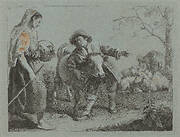 Shepherd Pointing Out the Direction to a Shepherdess