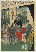 Picture of a Parlor in a Foreign Merchantile Firm in Yokohama