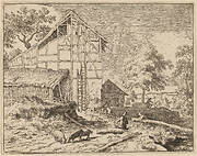 Cottage with Two Ladders